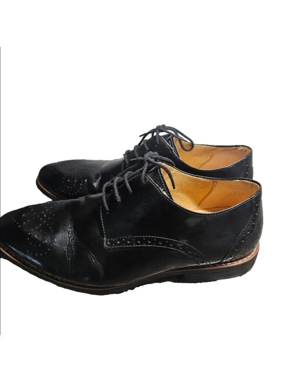 Sandro Moscoloni Black Leather Oxford Dress Shoes – Men’s Size 10 – New / Never